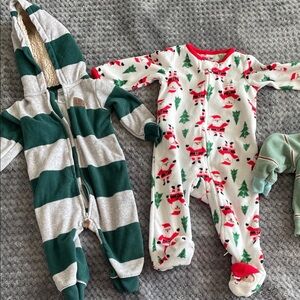 Baby 3-6 months Christmas holiday PJs